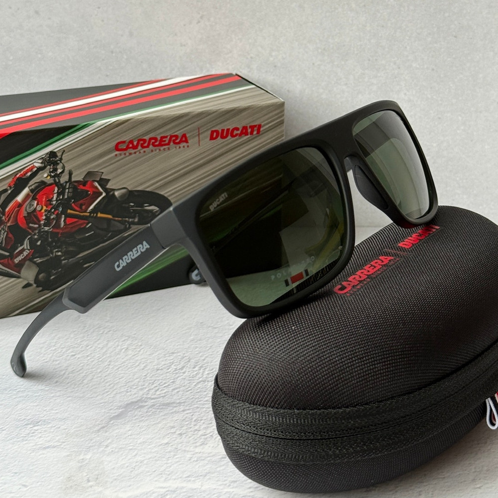 NEW Carrera CARDUC 011/S Black Polarized Unisex Sunglasses